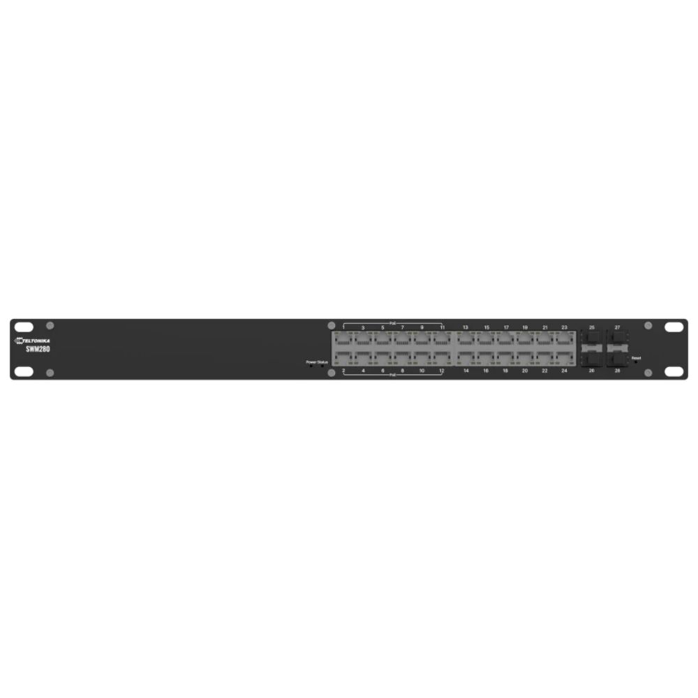 Teltonika SWM280 - SWM280000200 Managed Half-PoE port switch NO profinet